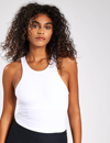 Beyond Yoga Top Spacedye Motivate In White