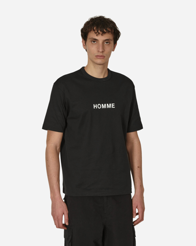 Comme Des Garçons Homme Deux Logo T-shirt In Black