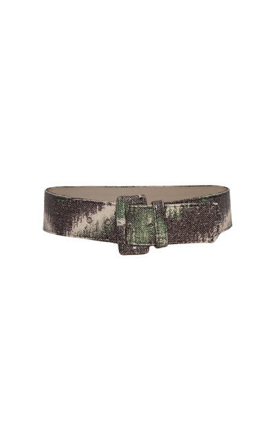 Andres Otalora Dejar Ser Printed Belt In Green