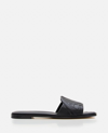 ALEXANDER MCQUEEN FLAT LEATHER SLIDE SANDAL