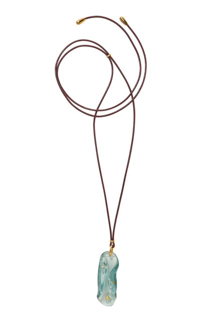 Lizzie Fortunato Vetri Cord Necklace In Blue