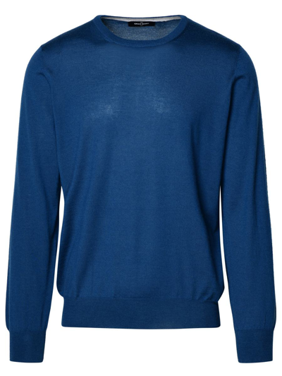 Gran Sasso Blue Cashmere Sweater