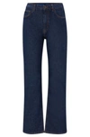 Hugo Boss Blue Salt-and-pepper Jeans In Comfort-stretch Denim In Dark Blue
