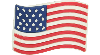 Jibbitz American Flag In Red/white/blue
