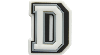 Jibbitz Letter D In White/black