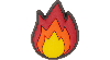 Jibbitz Fire In Yellow/orange/red