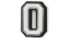 Jibbitz Letter O In White/black