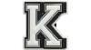 Jibbitz Letter K In White/black