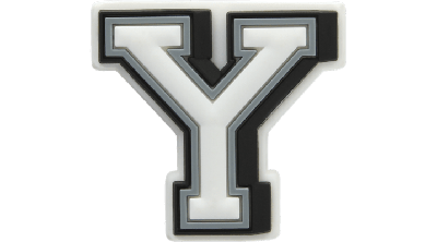 Jibbitz Letter Y In White/black