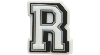 Jibbitz Letter R In White/black