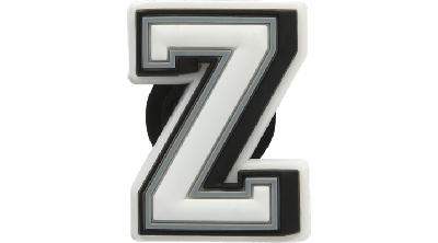 Jibbitz Letter Z In White/black