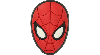Jibbitz Spiderman Mask