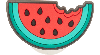 Jibbitz Watermelon In Red/green