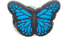 Jibbitz Blue Butterfly