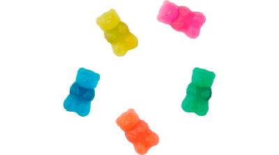 Jibbitz Candy Bear 5 Pack In Gray