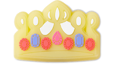 Jibbitz Kids' Lights Up Princess Crown In Yellow