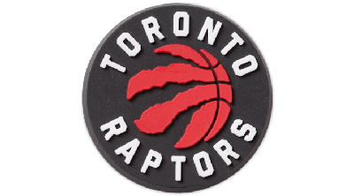 Jibbitz Kids' Nba Toronto Raptors In Black