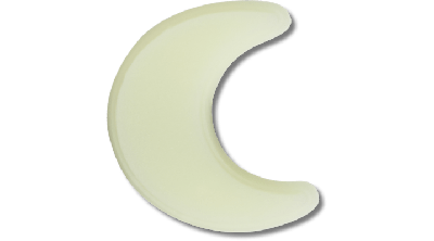 Jibbitz Glow In The Dark Crescent Moon In Neutral