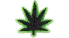 Jibbitz Lights Up Hemp Leaf
