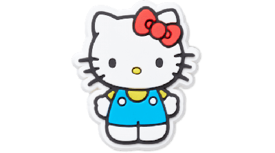 Jibbitz Waving Hello Kitty In White