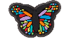 Jibbitz Tiny Colorful Butterfly
