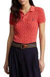 RALPH LAUREN CABLE KNIT POLO SHIRT