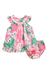 LILLY PULITZER PALOMA FLORAL BUBBLE DRESS & BLOOMERS