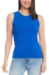Karen Kane Rib Tank In Blue