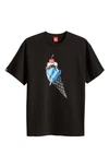 Icecream Cone Man Graphic T-shirt In Black