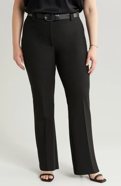 Nordstrom Slim Flare Pants In Black