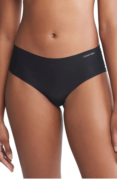 Calvin Klein Invisibles 3-pack Hipster Briefs In Black/ Cedar/ Light Blue