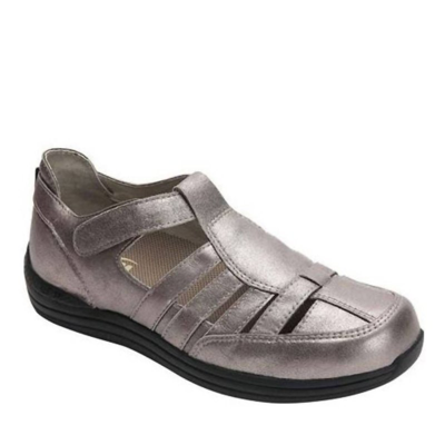 Drew Ginger Sandals In Pewter In Grey