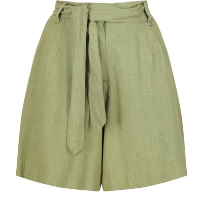 Regatta Womens/ladies Sabela Paper Bag Shorts In Green