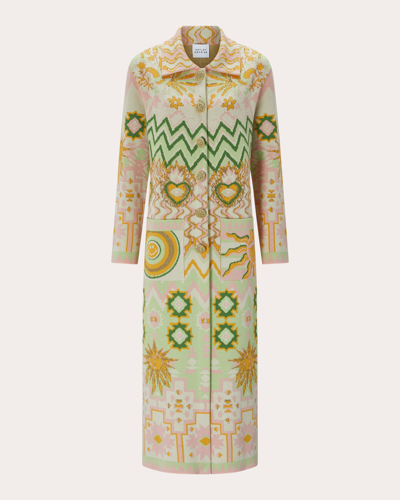 Hayley Menzies Women's Cotton Jacquard Coat In Under The Sun