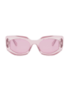 Celine Women's Bold Three Dots 54mm Butterfly Sunglasses In Transparent Light Pink
