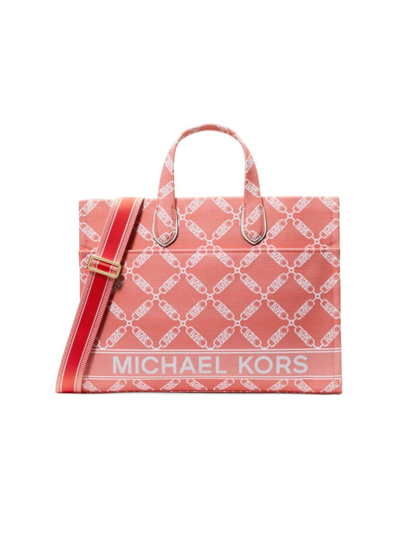 Michael Michael Kors Women's Mmk Gigi Large Grab Tote Bag In Spiced Coral