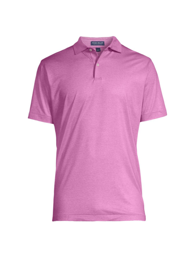 Peter Millar Men's Crown Crafted Instrumental Nouveau Performance Jersey Polo Shirt In Valencia