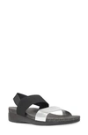 Munro Pisces Sandal In Silver/ Black