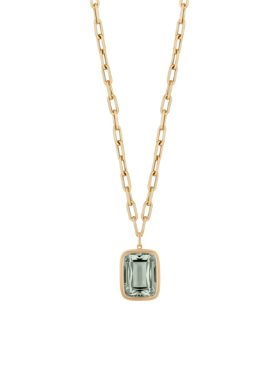 Goshwara Women's Manhattan 18k Yellow Gold & Prasiolite Pendant Necklace