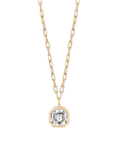Goshwara Women's Manhattan 18k Yellow Gold & Rock Crystal Pendant Necklace