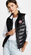 Canada Goose Black Polyamide And Polyester Hybridge Sleeveless Jacket In Black