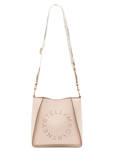 Stella Mccartney Women's Vegetarian Leather Logo Crossbody Bag In Ballet Pink