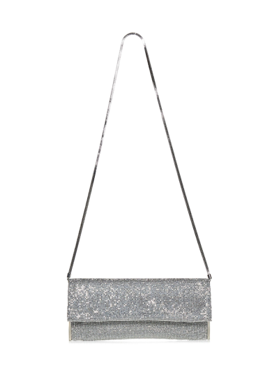 Benedetta Bruzziches Kate Rhinestone-embellished Clutch In Silver