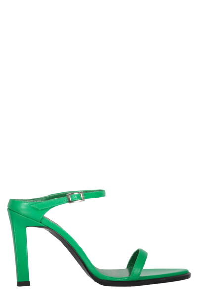 Missoni Leather Mules In Green