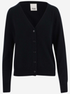 ALLUDE WOOL AND CASHMERE BLEND CARDIGAN