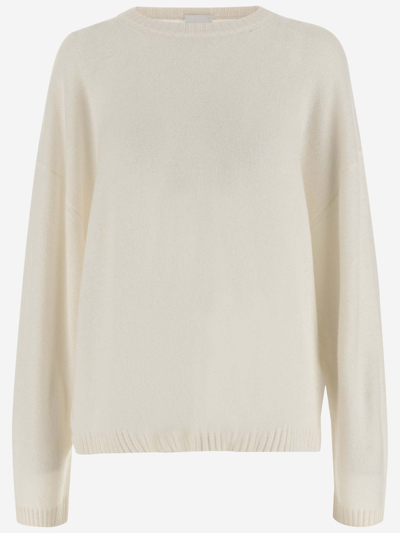 Allude Cashmere Pullover In Ivory