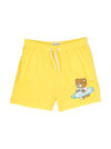 MOSCHINO YELLOW SWIMSUIT WITH TEDDY BEAR IN TECHNO FABRIC BOY