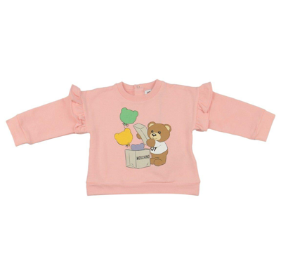 Moschino Babies' Teddy Bear-printed Crewneck Sweatshirt