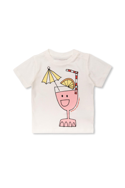 Stella Mccartney Babies'  Kids Printed T-shirt In White