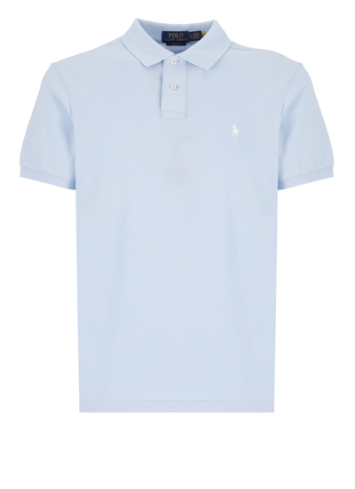 Ralph Lauren Polo Shirt With Pony In Light Blue